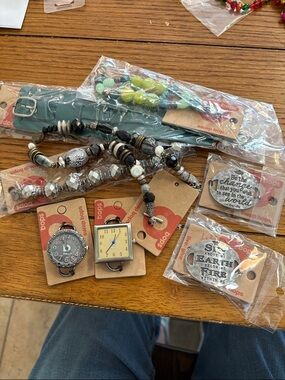 Assorted Snap Charm Watch Faces & Beaded Straps - watches need batteries